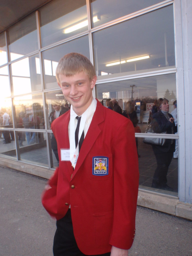 Evan Pekley '13 won the Gold Award for the Maine Skills USA Championship